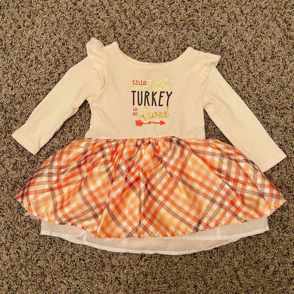Baby Girl Thanksgiving Plaid Tulle Dress